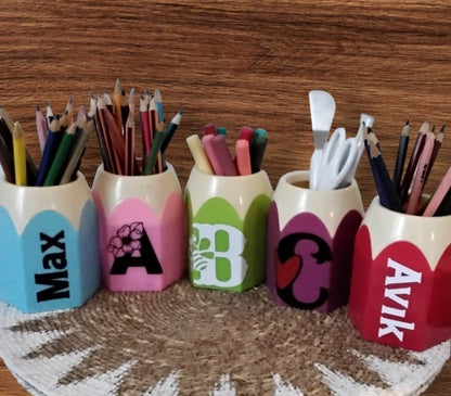 Pencil pots  personalised